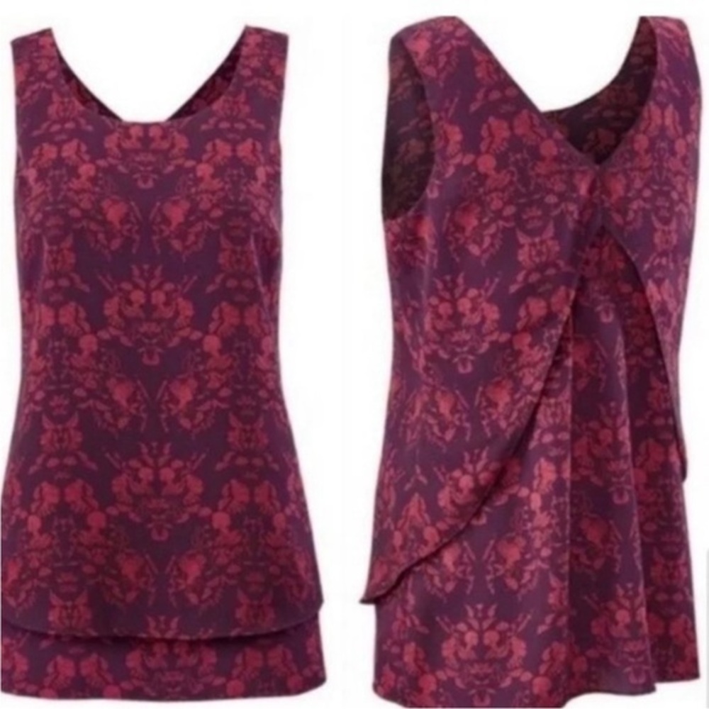 CAbi 3258 Sleeveless Cameo Blouse size small